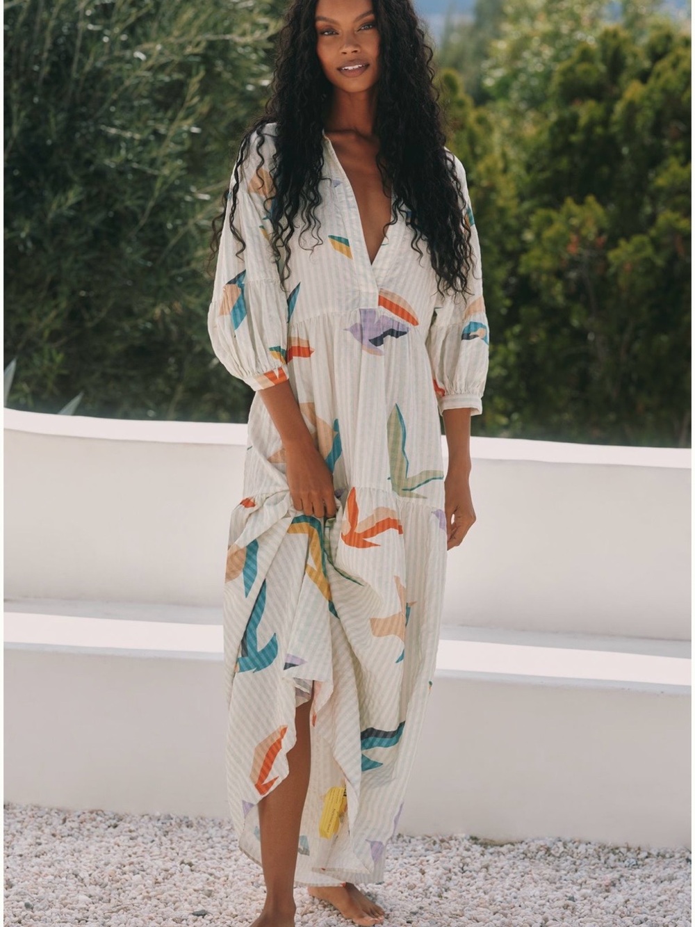 Celandine maxi origami dress